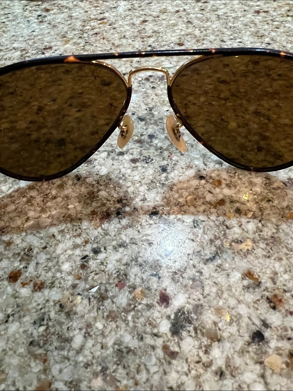 Ray-Ban Aviator Tortoiseshell Frame with Brown Lenses unisex Sunglasses. - Picture 3 of 6